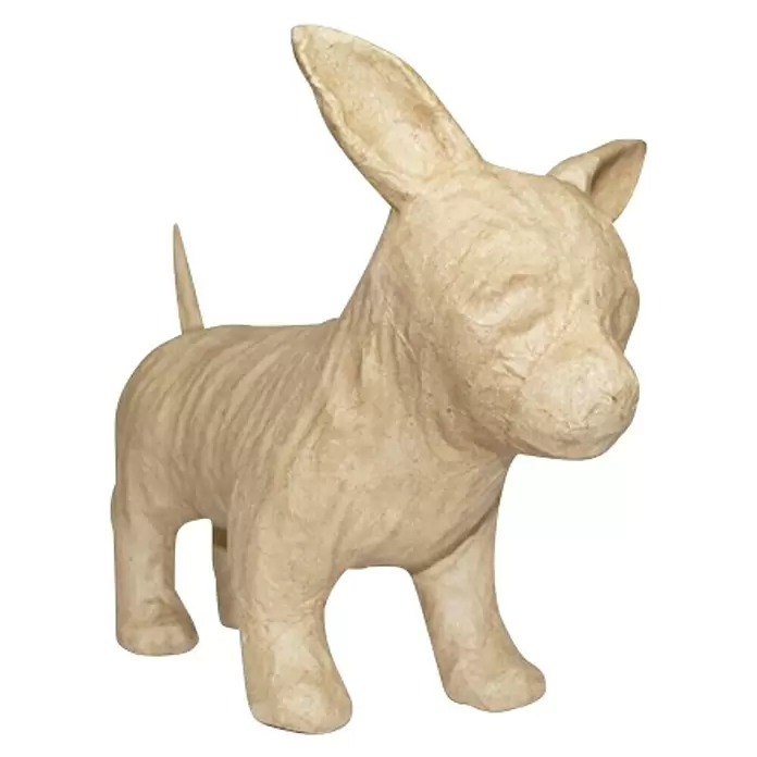 Décopatch Pieza decorativa Chiwawa - 1 ud., Cartón, 23,5 x 19 cm - Vista angular