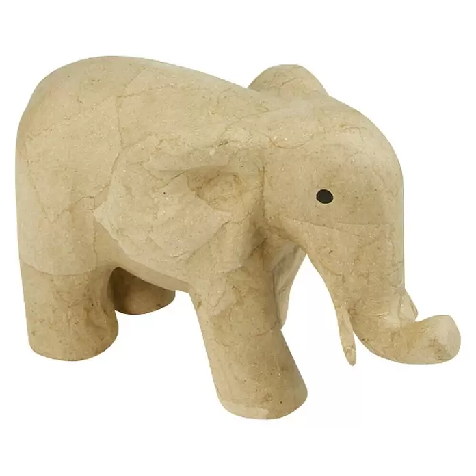 Décopatch Pieza decorativa - Elefante, Cartón, 12 x 14 cm - Vista angular