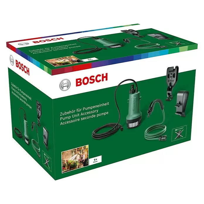 Bosch Erweiterungs-Set GardenPump 18 - Max. Fördermenge: 2.000 l/h - Diagonale Ansicht