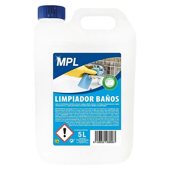 MPL Limpiador para baños - 5 l, Bidón - Vista frontal