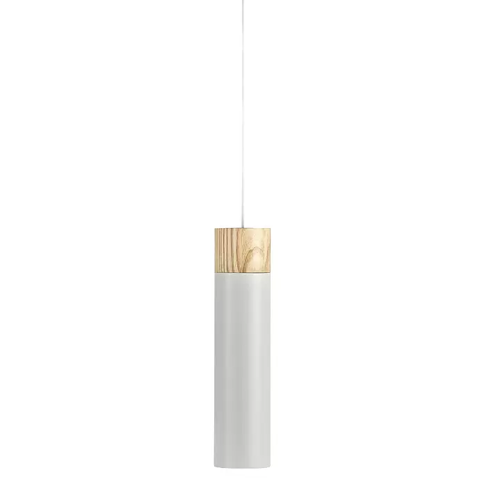 Nordlux Lámpara colgante Tilo - 15 W, Ø x Al: 6 x 24,6 cm, Número de bombillas: 1 ud., Gris, GU10 - Vista frontal
