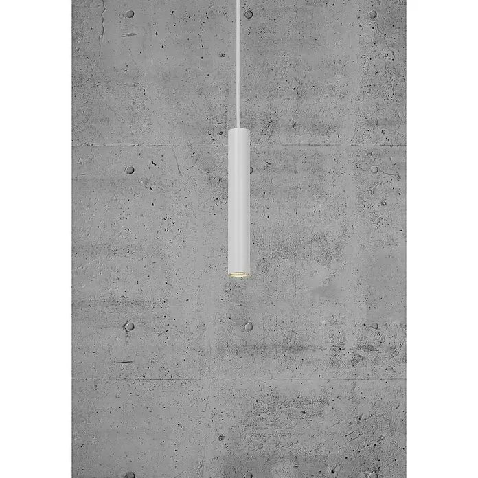 Nordlux Omari Lámpara colgante LED redonda - 3,3 W, Ø x Al: 3 x 20 cm, Blanco - Foto ambiente