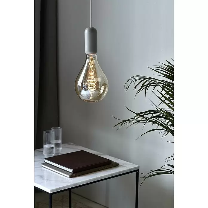 Nordlux Notti Portalámparas colgante - 40 W, Gris, Longitud de péndulo: 200 cm, E27 - Foto ambiente