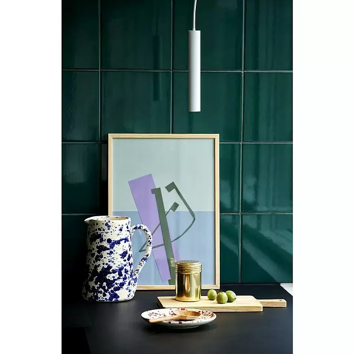 Nordlux Omari Lámpara colgante LED redonda - 3,3 W, Ø x Al: 3 x 20 cm, Blanco - Foto ambiente