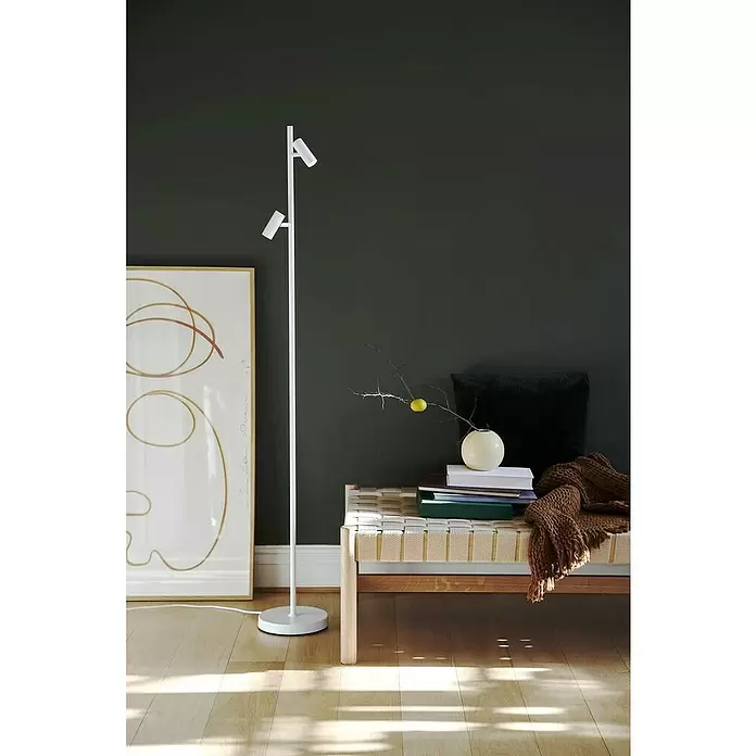 Nordlux Omari Lámpara de pie LED - 6 W, Altura: 141 cm, Blanco - Foto ambiente