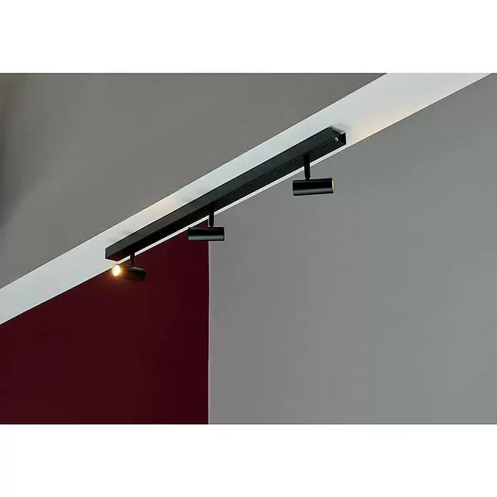 Nordlux Omari Regleta LED - 9,6 W, L x An x Al: 3,5 x 78 x 12 cm, Negro - Foto ambiente