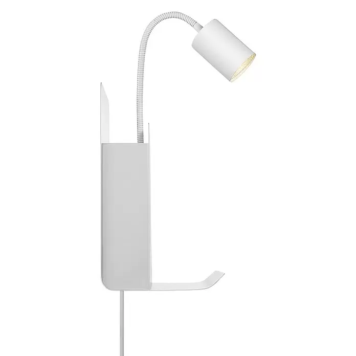 Nordlux Aplique de pared Roomi - 35 W, L x An x Al: 16,5 x 24,8 x 28,2 cm, Blanco, GU10 - Vista de perfil derecho