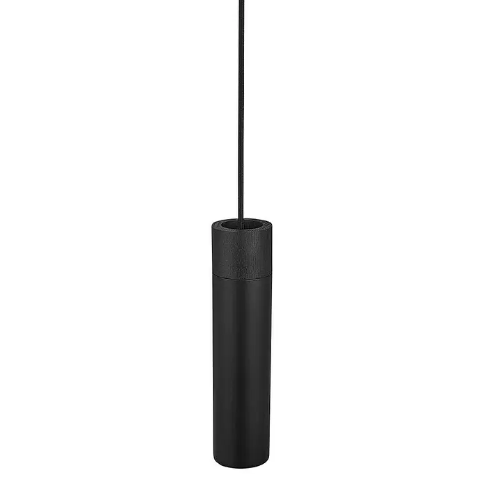 Nordlux Lámpara colgante Tilo - 15 W, Ø x Al: 6 x 24,6 cm, Número de bombillas: 1 ud., Negro, GU10 - Vista frontal