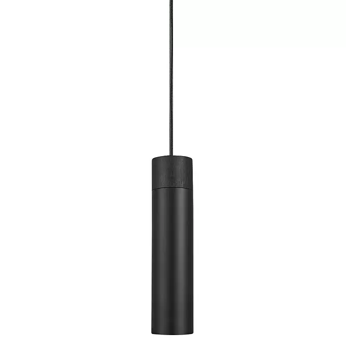 Nordlux Lámpara colgante Tilo - 15 W, Ø x Al: 6 x 24,6 cm, Número de bombillas: 1 ud., Negro, GU10 - Vista frontal