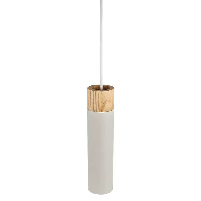 Nordlux Lámpara colgante Tilo - 15 W, Ø x Al: 6 x 24,6 cm, Número de bombillas: 1 ud., Gris, GU10 - Vista frontal