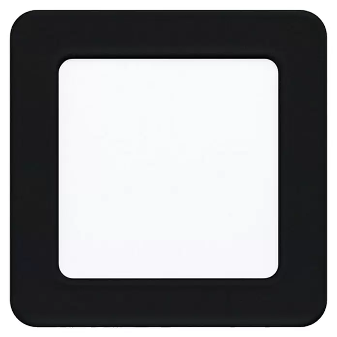 Eglo Fueva 5 Downlight LED empotrable - 5,5 W, L x An x Al: 2,6 x 11,7 x 11,7 cm, Negro, Blanco neutro - Vista frontal