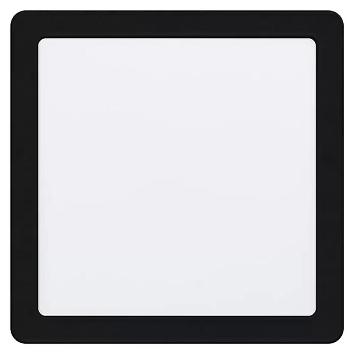 Eglo Fueva 5 Downlight LED empotrable - 16,5 W, L x An x Al: 2,5 x 21,6 x 21,6 cm, Negro, Blanco neutro - Vista frontal