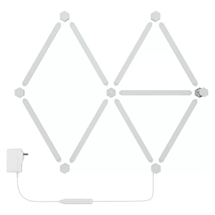 Nanoleaf LED-Lichtleiste Lines Starter-Set 9er - 2 W, Weiß, Länge: 27,85 cm, RGBW - Vorderansicht
