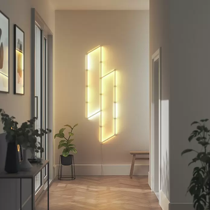 Nanoleaf LED-Lichtleiste Lines Erweiterung 3er - 2 W, Weiß, Länge: 27,85 cm, RGBW - Stimmungsaufnahme