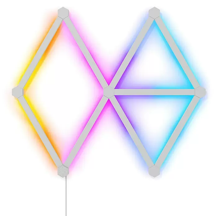 Nanoleaf LED-Lichtleiste Lines Starter-Set 9er - 2 W, Weiß, Länge: 27,85 cm, RGBW - Anwendungsbeispiel