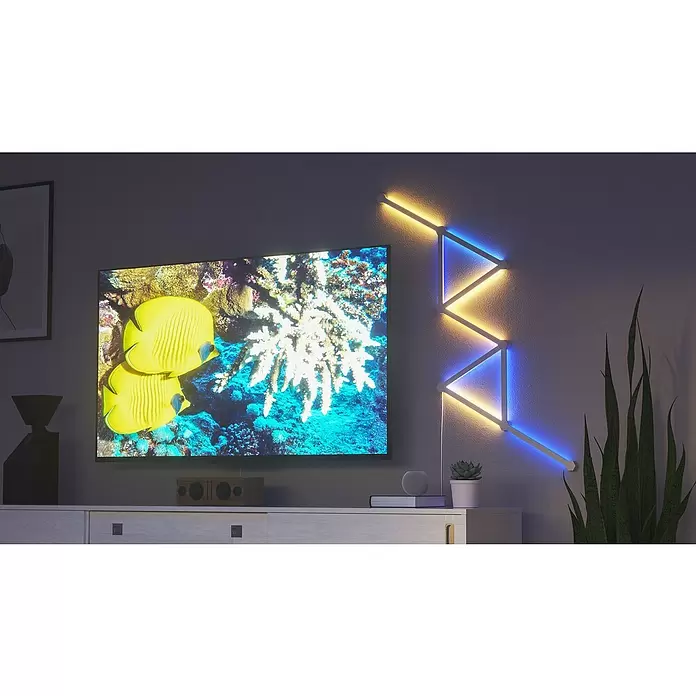 Nanoleaf LED-Lichtleiste Lines Erweiterung 3er - 2 W, Weiß, Länge: 27,85 cm, RGBW - Stimmungsaufnahme