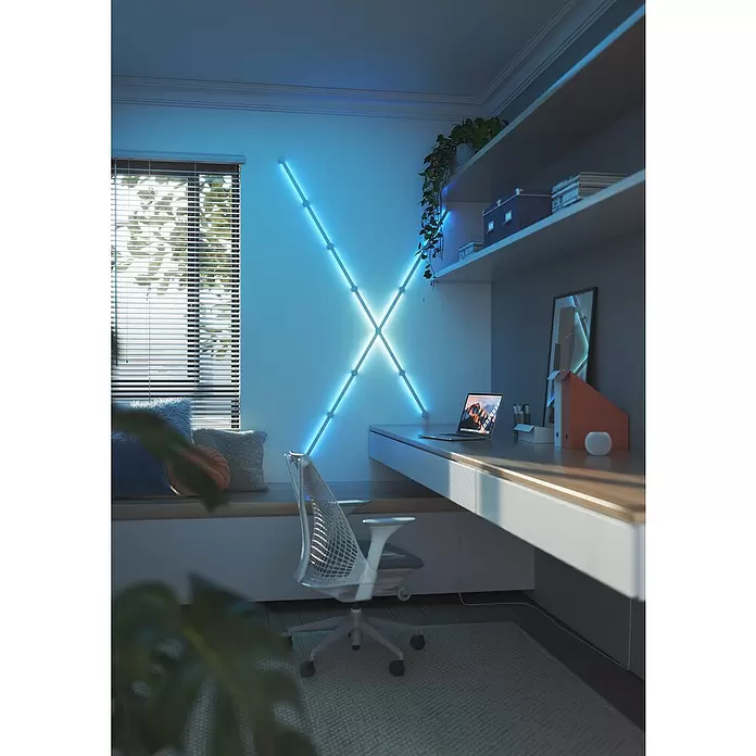 Nanoleaf LED-Lichtleiste Lines Erweiterung 3er - 2 W, Weiß, Länge: 27,85 cm, RGBW - Stimmungsaufnahme