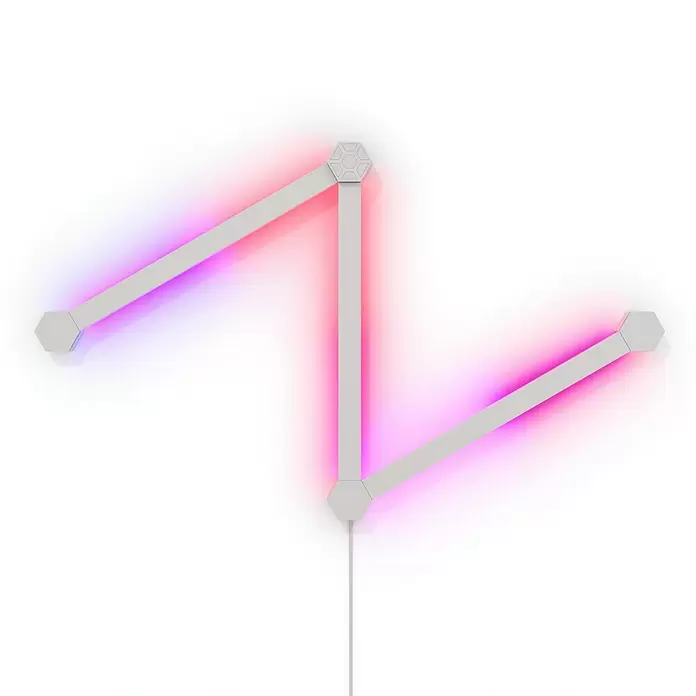 Nanoleaf LED-Lichtleiste Lines Erweiterung 3er - 2 W, Weiß, Länge: 27,85 cm, RGBW - Anwendungsbeispiel