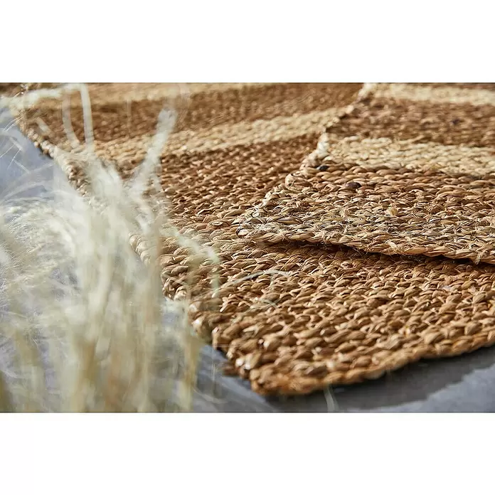 Teppich Ferlo - Natur, 200 x 70 cm, 100 % Wasserhyazinthe - Stimmungsaufnahme