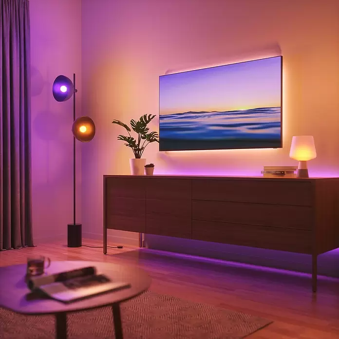 Nanoleaf Smart-LED Leuchtmittel Essentials - E27, 9 W, 806 lm, RGBW, 3 Stk. - Stimmungsaufnahme