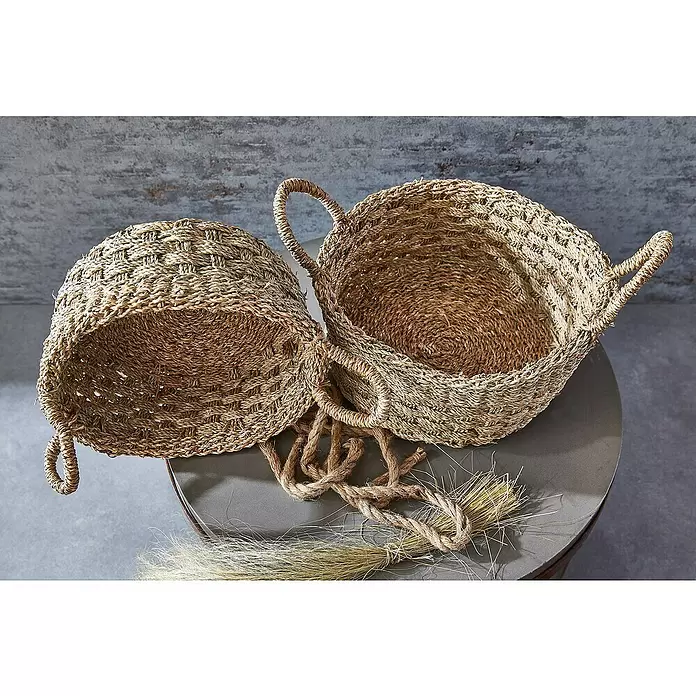 Korb Lagos - Ø x H: 32 x 17 cm, Natur - Stimmungsaufnahme
