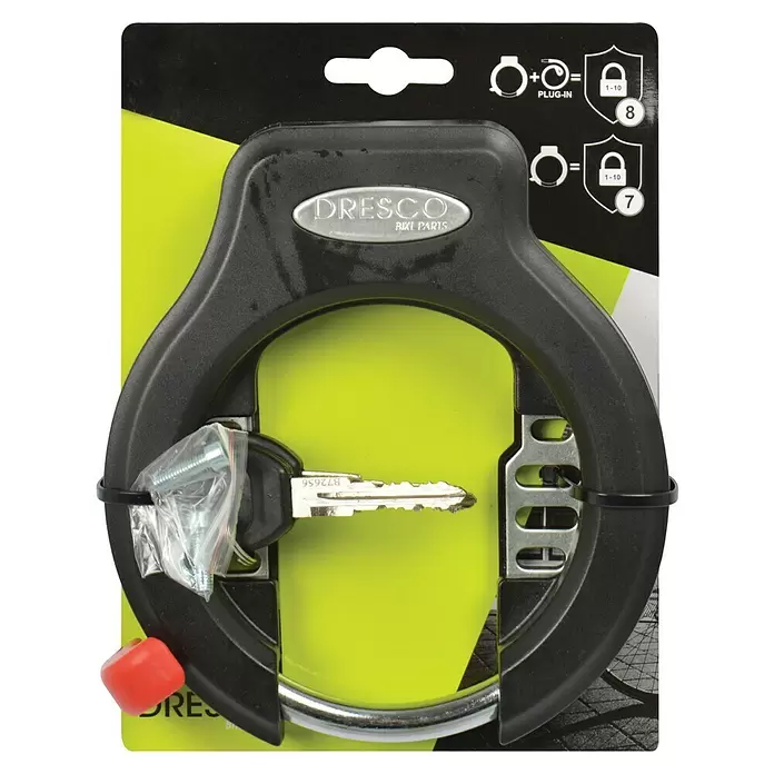 Dresco Ringslot Plug-In Functie - Zwart - Vooraanzicht