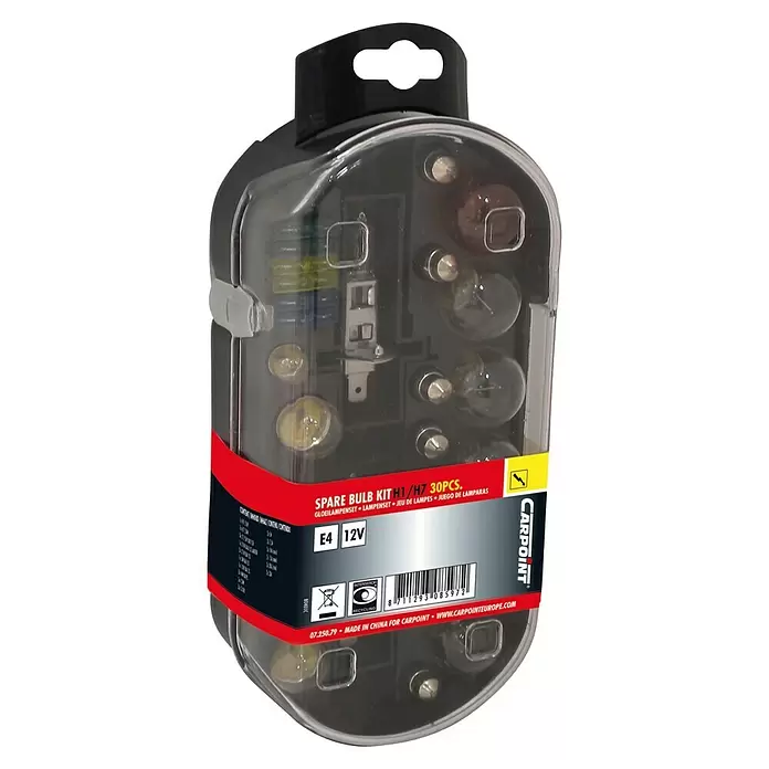 Carpoint Reservelampenset H1/H7 - 55 W - Diagonaal zicht
