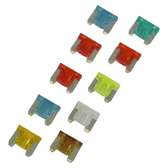Carpoint Minizekeringen plug-in low profile - 10 st. - Diagonaal zicht