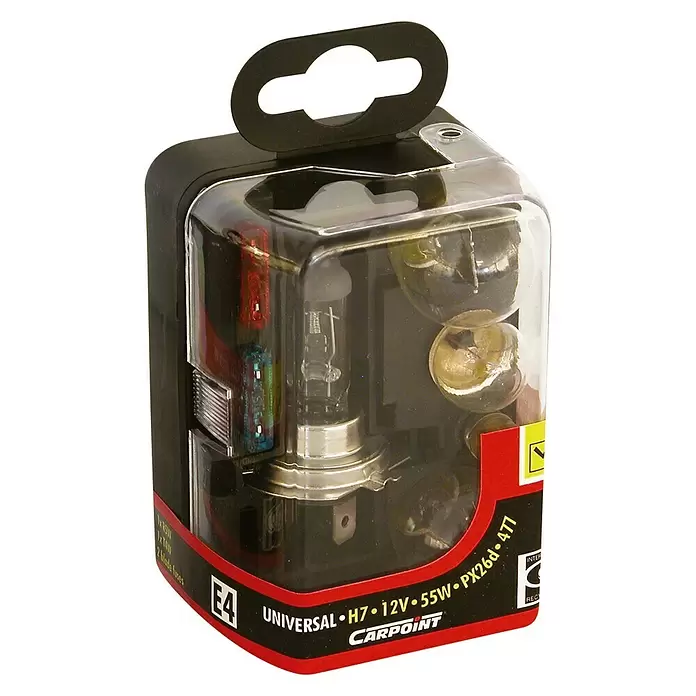 Carpoint Reservelampenset H7 - 55 W - Diagonaal zicht