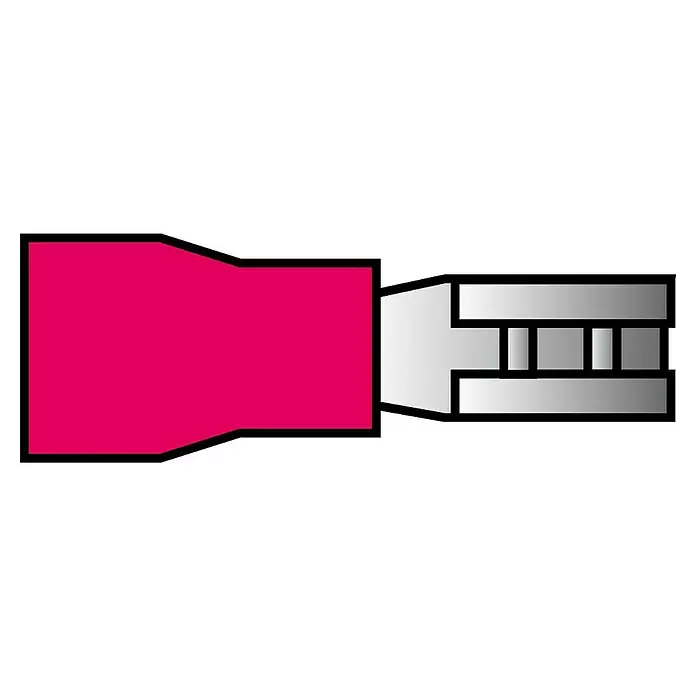 Carpoint Kabelverbinder Vlakstekerhuls 559 - Rood, 10 st. - Blauwdruk