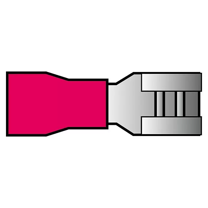 Carpoint Kabelverbinder Vlakstekerhuls 741 - Rood, 10 st. - Blauwdruk