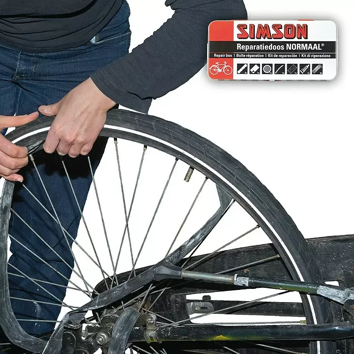 Simson Bandenreparatieset Normaal - 10 -delig - Toepassingsvoorbeeld