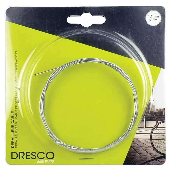 Dresco Versnellingskabel Derailleur - 2 m - Vooraanzicht