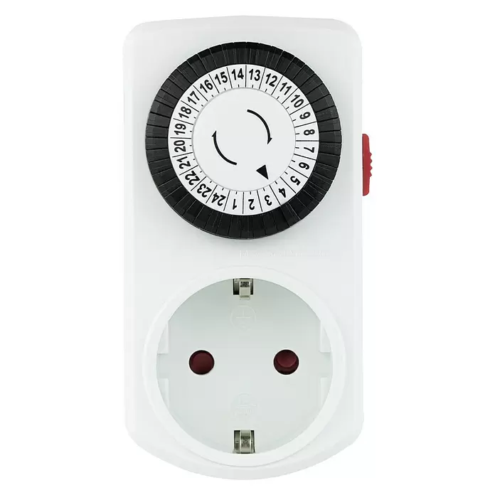 REV Temporizador de día - Blanco, Mecánico, 3.680 W - Vista frontal