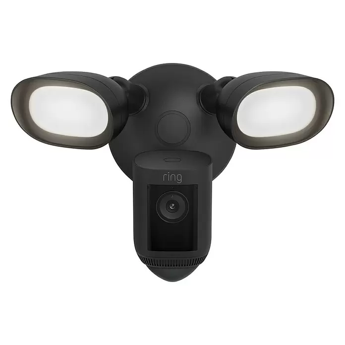 Ring Überwachungskamera Floodlight Cam Wired Pro - Schwarz, 1.920 x 1.080 Pixel (Full HD) - Vorderansicht