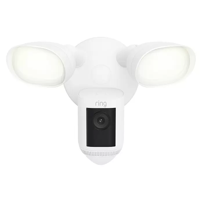 Ring Überwachungskamera Floodlight Cam Wired Pro - Weiß, 1.920 x 1.080 Pixel (Full HD) - Vorderansicht