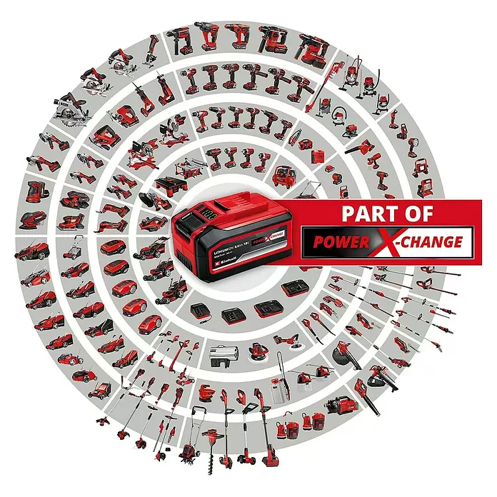 Einhell Power X-Change Recortabordes de batería GE-CT 18 Li-Solo - 18 V, Iones de litio, Sin batería, Ancho de corte: 24 cm - Producto en uso
