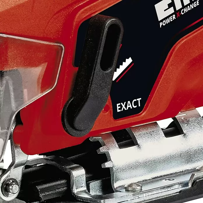 Einhell Power X-Change Akku-Stichsäge TC-JS 18 Li - 18 V, 1 Akku, 2,5 Ah, Leerlaufhubzahl: 0 - 2.700 Hübe/min - Detailaufnahme