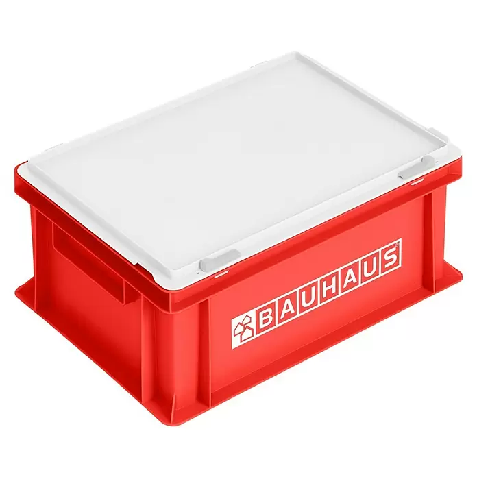 BAUHAUS Eurobehälter PC 14 SM - L x B x H: 40 x 30 x 18,3 cm, Traglast: 45 kg - Diagonale Ansicht
