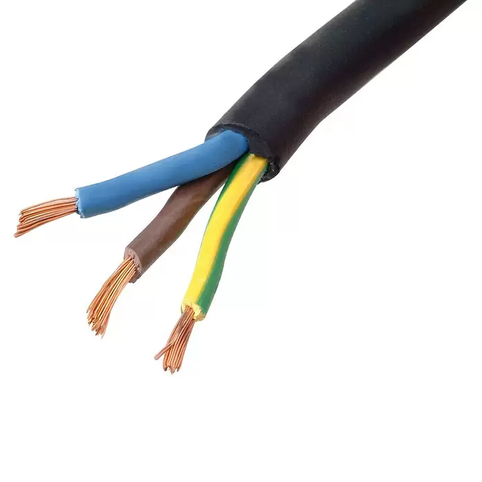 Profi Depot Rubberkabel, per meter - Zwart - Close-up