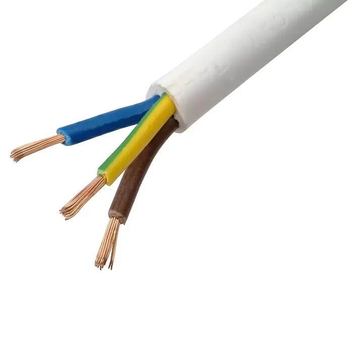 Profi Depot Huishoudkabel, per meter VMVL - Wit, 1 mm² - Close-up