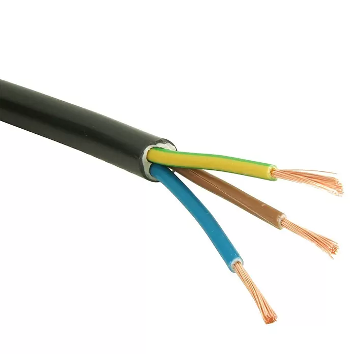 Profi Depot Huishoudkabel, per meter VMVL - Zwart, 1 mm² - Close-up
