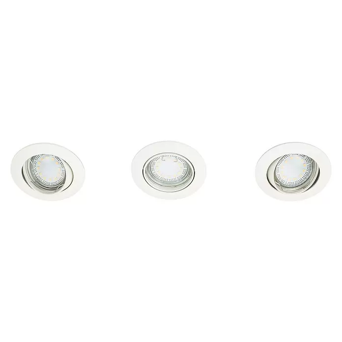 Prolight Led-inbouwspot - Diameter: 9 cm, Wit - Vooraanzicht