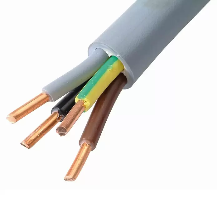 Profi Depot Buitenkabel per meter XMvK - Grijs, 2,5 mm² - Close-up