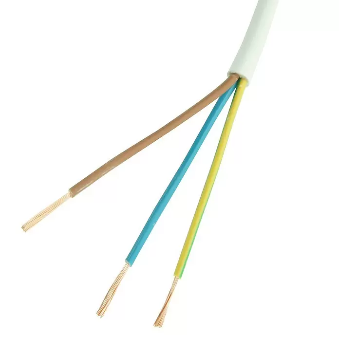 Profi Depot Huishoudkabel, per meter VTLB - Wit - Close-up