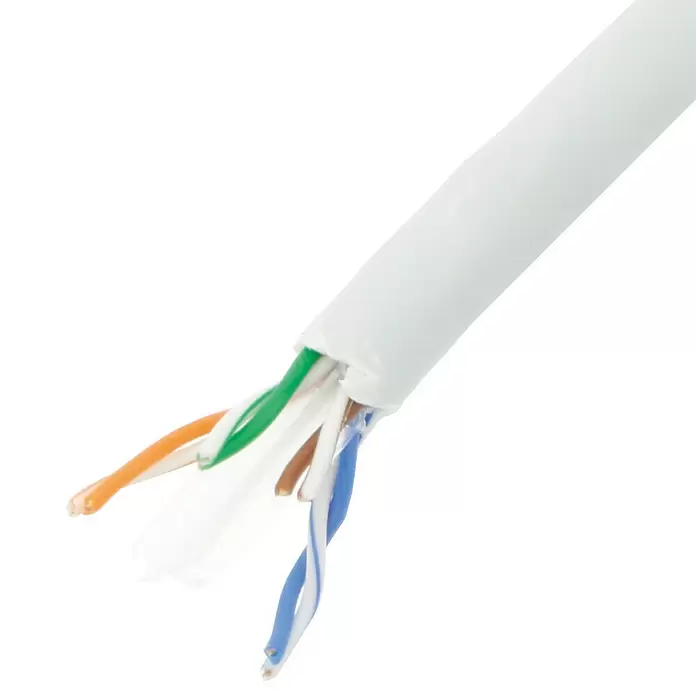 Profi Depot UTP-kabel, per meter AWG24 CAT6 - Wit - Close-up