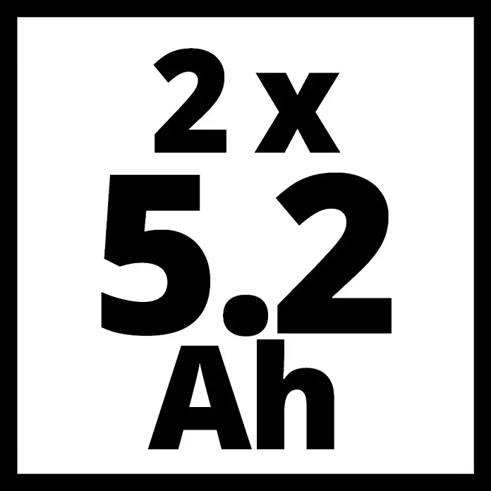 Einhell Power X-Change Akku PXC Plus Twinpack - 18 V, 5,2 Ah - Skizze