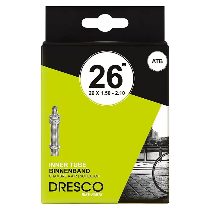 Dresco Fietsbinnenband - 26″ x 1⅜, Dunlopventiel - Vooraanzicht