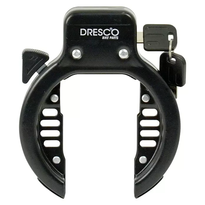 Dresco Ringslot - Zwart - Vooraanzicht