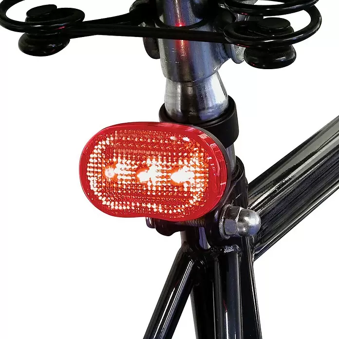 Dresco Fietsverlichtingsset Classic LED - Led, Wit/Rood - Close-up